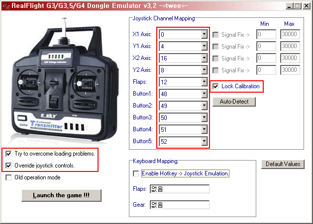 dx6i realflight dongle emu